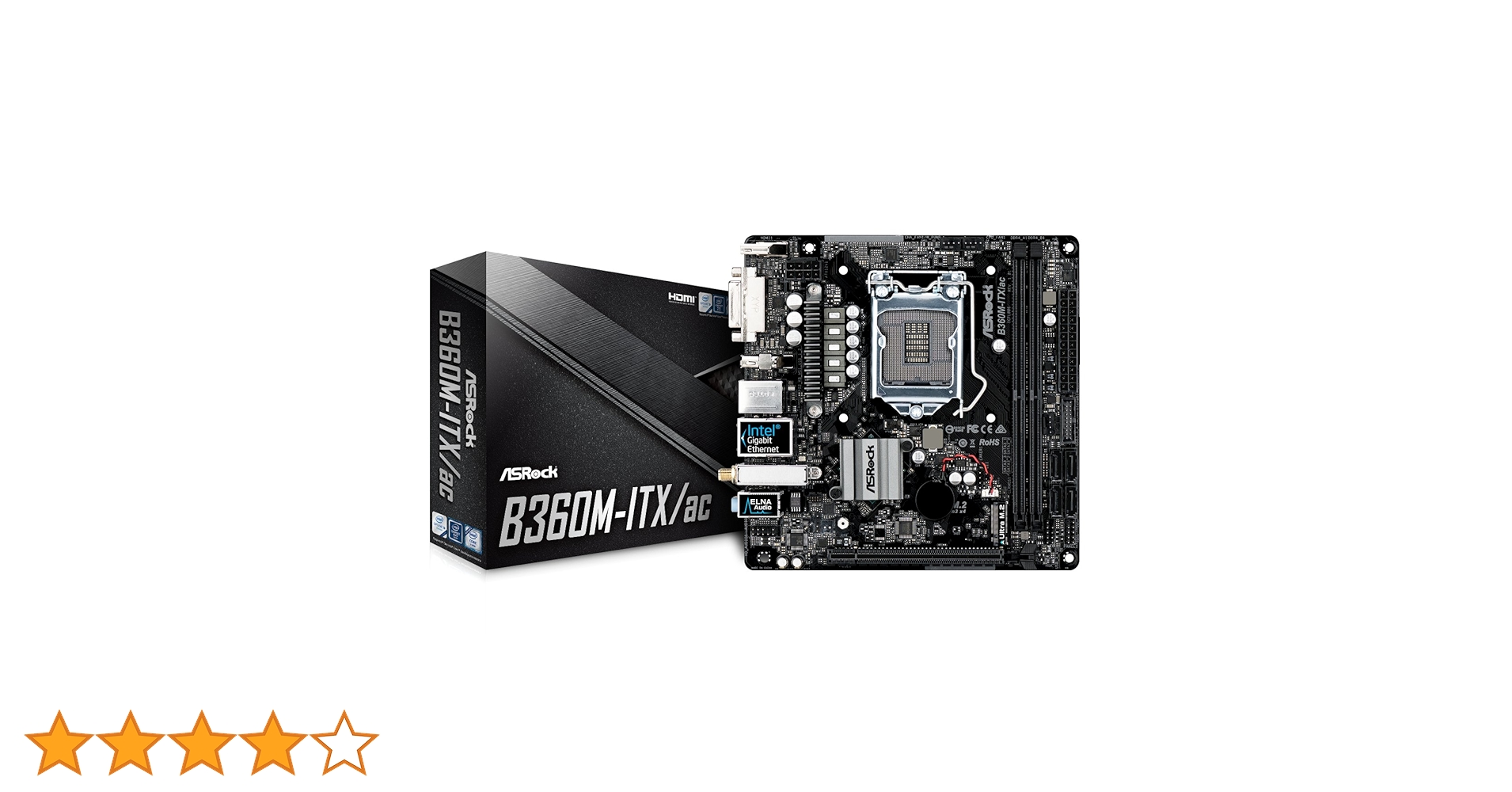 マザーボード 　ASRock B360M-ITX　LGA1151　8／9世代 ㉒ ASRock B360M-ITX/ac LGA 1151 DDR4 32GB Mini-ITX Motherboard
